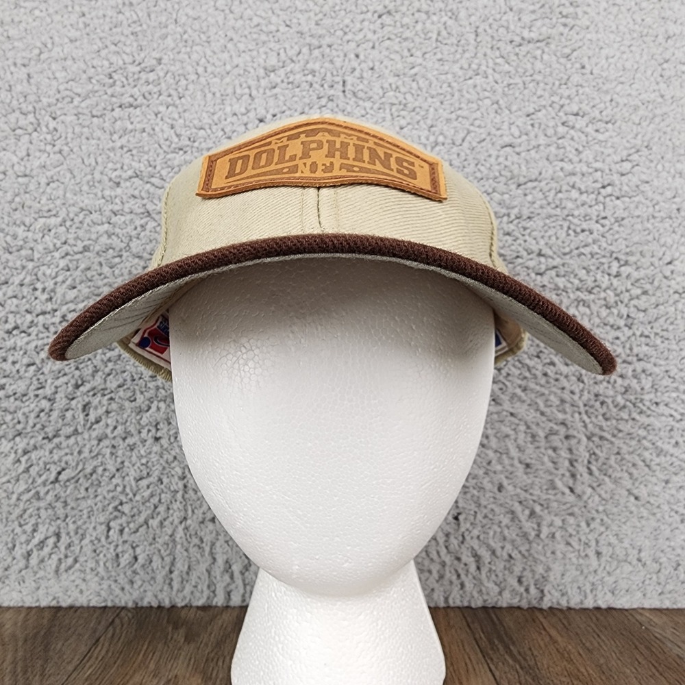 Vintage Miami Dolphins NFL Sports Specialties Hat Cap Tan Brown Adjustable